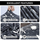 Sofa Cover Stretch Couch Cover Sofa Slipcovers for Couches and Loveseats with Two Free Pillow Cases (Moonlight Flower, Loveseat)