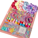 Multicolor Hair Ties For Women Girls,Elastic Ponytail Holders Rubber Band For Thick Hair