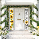 Sunflower Hanging Banners Spring Welcome Porch Banners