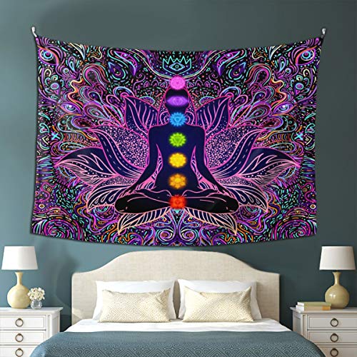 Bohemian Mandala Spiritual Tapestry 78.7" × 59.1"