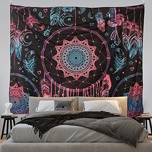 Bohemian Mandala Wall Hanging Tapestry Aesthetic Dreamcatcher Home Decor