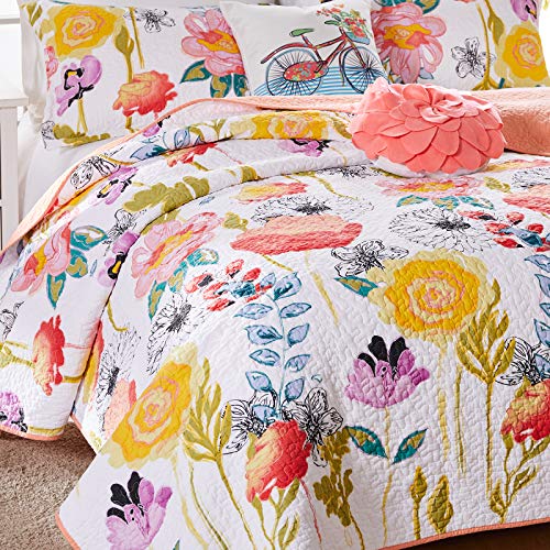 Watercolor Dream Quilt Set, 3-Piece King/Cal King