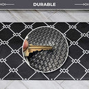 Sierra Concepts Kitchen Mat 2 Piece Rug Combo Set - Anti Fatigue Waterproof Home Décor Cushioned Floor Mats for Standing near Sink, Bathroom, Kitchens, Desk, Runner, Laundry, Ergonomic Non Slip, Black