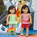 23 Pcs American Doll Clothes Dress and Accessories fit American 18 inch Girl Dolls