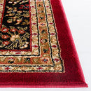 8' x 8' Square Red / Black Traditional Oriental Area Rug