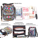 Embroidered Cute Mini Crossbody Bag for Women Small Handbags Wristlet Wallet