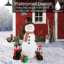 6ft Christmas Inflatables Outdoor Decorations, Blow Up Snowman Penguins