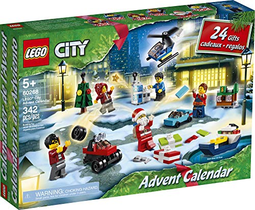 LEGO City Advent Calendar 60268 Playset, Includes 6 City Adventures TV Series