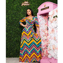 FANDEE Plus Size Maxi Dress for Women Casual Summer Sundress V-Neck