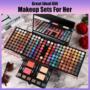 190 Colors Cosmetic Make Up Gifts Combination with Eyeshadow Facial Blusher Eyebrow