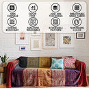Bohemian Tribal Throws Blankets Colorful Red Blue Covers Couch Furniture Sofa