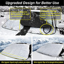 Winter Windshield Cover for Ice Frost with Magnetic Edge, Fit Most Cars and SUV, Silver