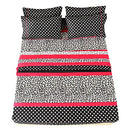 6 Piece Bed Sheet Set - Double Brushed Microfiber Print Sheet Set - 14" Deep Pocket