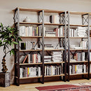 IRONCK Industrial Bookshelf Double Wide 6-Tier, Open Large Bookcase