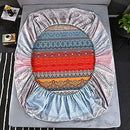 Boho Sheets Set Queen(4 PCS) Boho Colorful Tribal Striped Bed Sheets 14" 2 Pillowcases