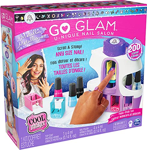 GO Glam Amazon Exclusive U-nique Metallic Nail Salon with Portable Stamper