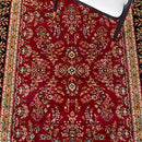 8' x 8' Square Red / Black Traditional Oriental Area Rug