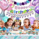 202 PCS Little Mermaid Party Decorations Mermaid Balloons for Girls Decorations