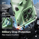 iPhone 13 Pro Max Case, with 2 Pack Tempered Glass Screen Protector + 2 Pack Camera Lens Protector