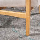 Conrad Medium Beige Fabric Mid Century Modern Club Chair