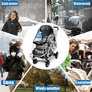 Stroller Rain Cover,Universal Stroller Accessory,Waterproof, Windproof