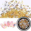 SILPECWEE 6 Boxes 3d Nail Rhinestones And Studs Gold Nail Rivets Set Nail Crystals Clear Nail Jewelry Decorations Manicure Kit With 1Pc Tweezers And Picker Pencil
