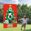 Christmas Toss Game Banner with 3 Bean Bags 53"x30"