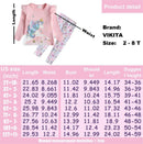 VIKITA Toddler Girls Clothes Girl 2pcs Long Sleeve Winter Clothing Sets (5T, FL328)
