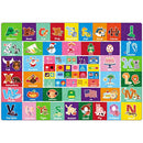 PartyKindom Kids Play Rug Mat Playmat with Non-Slip Design Playtime Collection