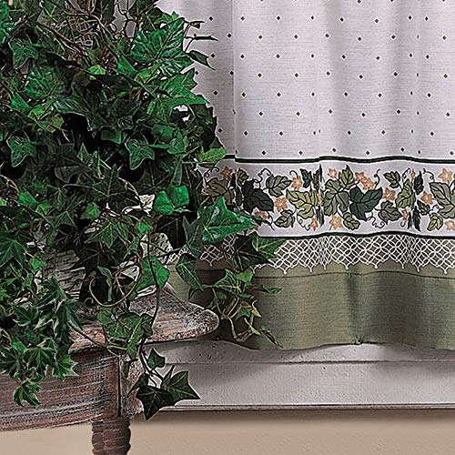 Cottage Ivy Country Curtain Tier And Swag Set, Multi, 56-Inch X 36-Inch