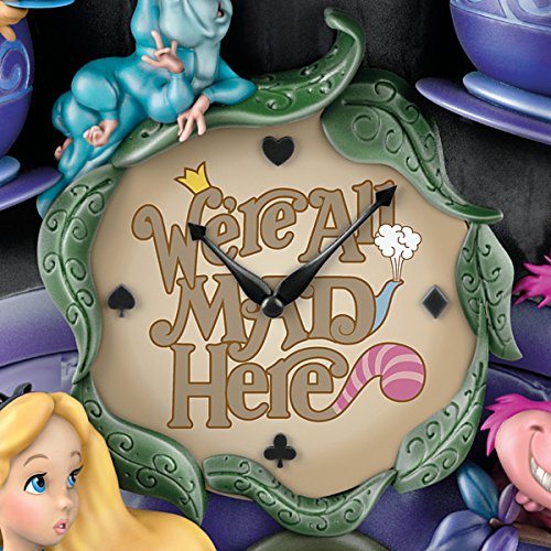 Disney Alice in Wonderland Mad Hatter Light Up  Cuckoo Clock