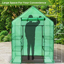Small Walk in Greenhouse for Outdoors with PE Cover and Roll Up Door