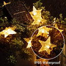 Solar String Lights Outdoor, 110 LED 59 Ft Star String Light Solar and USB Powered