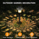 UMICKOO Solar Lights Outdoor, Auto Changing Solar Pathway Colorful Bright Glass