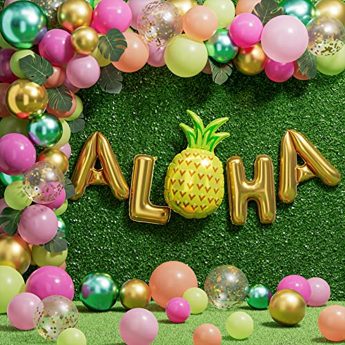 Hawaiian Luau Birthday Party Decorations 329PCS Tropical Aloha Party Supplies