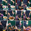 Rainbow Kitchen Utensils Set,13 Pieces Stainless Steel Cooking Utensils Set