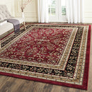 8' x 8' Square Red / Black Traditional Oriental Area Rug