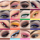 16 Color Matte Liquid Eyeliner Set,Glitter Gold Silver Eye Liners Waterproof