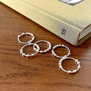 925 Sterling Silver Anti Anxiety Ring for Women Men Fidget Rings with Beads