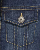 The Children's Place Girls Basic Denim Jacket,Dk Stone,M (7/8)