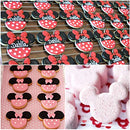 8 Pack Cookie Cutters Themed of Cartoon Mouse, Stainless Steel Sandwich Cake Cutter