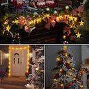 Solar String Lights Outdoor, 110 LED 59 Ft Star String Light Solar and USB Powered
