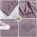 Super Soft Throw Blanket Premium Silky Flannel Fleece Leaves Pattern Lightweight Blanket