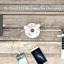 Travel Power Strip, NTONPOWER 3 Outlets 3 USB Portable Desktop Charging Station