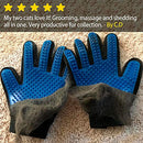 Pet Grooming Glove - Gentle Deshedding Brush Glove - Efficient Pet Hair Remover