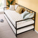 Twin Daybed and Trundle Set / Premium Steel Slat Support / Daybed