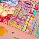 Multicolor Hair Ties For Women Girls,Elastic Ponytail Holders Rubber Band For Thick Hair