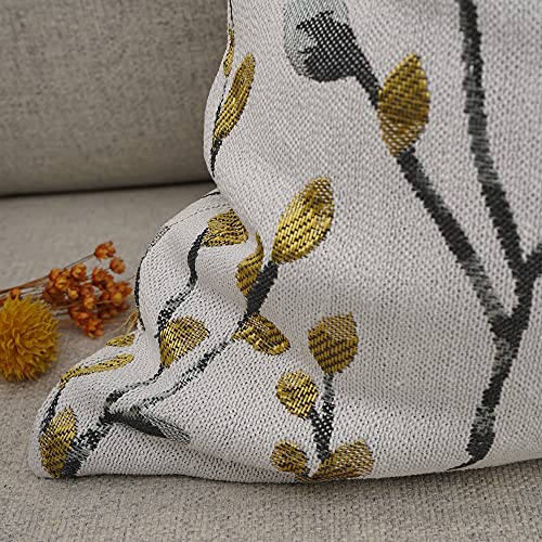 Classical Embroidery Jacquard Square Decorative Throw Pillow Case