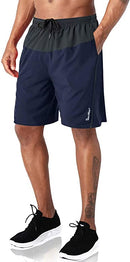 MAGCOMSEN Men's Gym Workout Shorts with Pockets Mesh Liner Quick Dry Running Shorts for Jogging, Hiking
