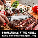 48-Piece Silverware Set with Steak Knives for 8, Stainless Steel Flatware Cutlery Set
